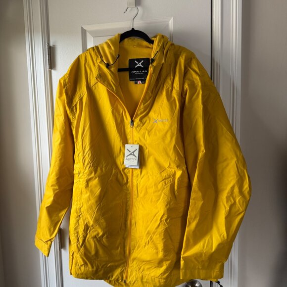 Brand New Arctix Women's Valley Fleece Lined Yellow Rain Jacket, Bamboo, 3X - Picture 6 of 13